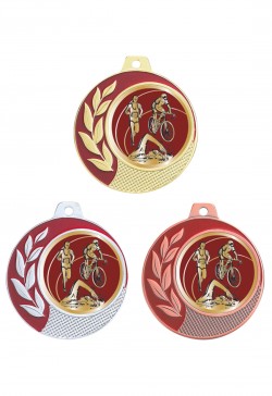Médaille Ø 70 mm Triathlon  - CZ24